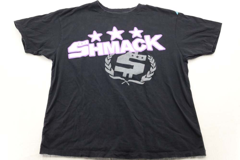 Shmack Clothing Black Graphic T-Shirt with Dollar Sign and Star Detail